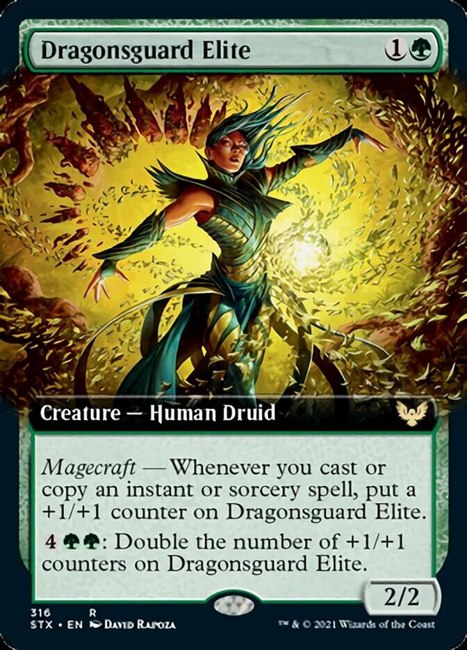 Dragonsguard Elite (Extended Art) [Strixhaven: School of Mages] | Jomio and Rueliete's Cards and Comics