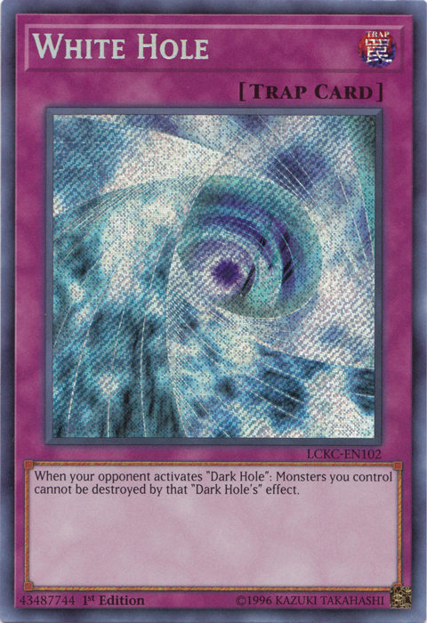 White Hole [LCKC-EN102] Secret Rare | Jomio and Rueliete's Cards and Comics