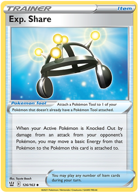 Exp. Share (126/163) [Sword & Shield: Battle Styles] | Jomio and Rueliete's Cards and Comics