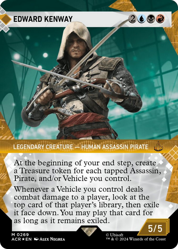 Edward Kenway (Showcase) (Textured Foil) [Assassin's Creed] | Jomio and Rueliete's Cards and Comics