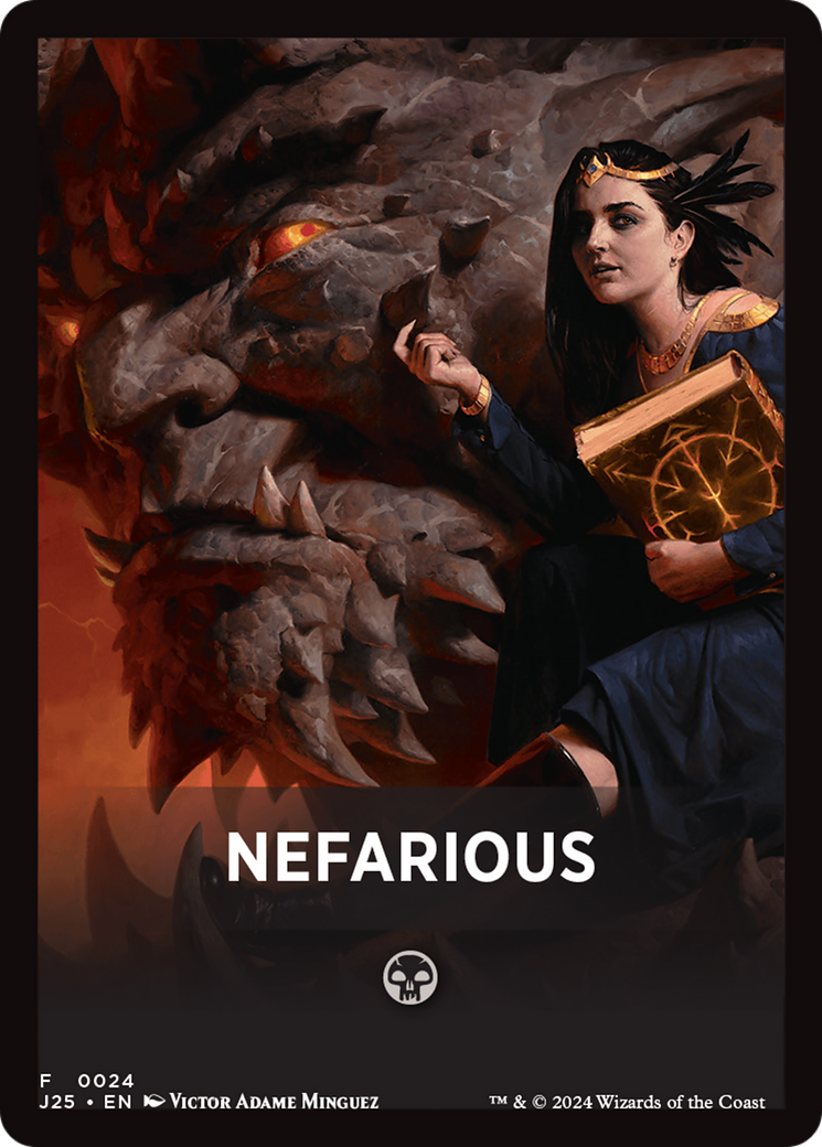 Nefarious Theme Card [Foundations Jumpstart Front Cards] | Jomio and Rueliete's Cards and Comics