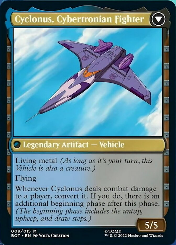 Cyclonus, the Saboteur // Cyclonus, Cybertronian Fighter [Transformers] | Jomio and Rueliete's Cards and Comics