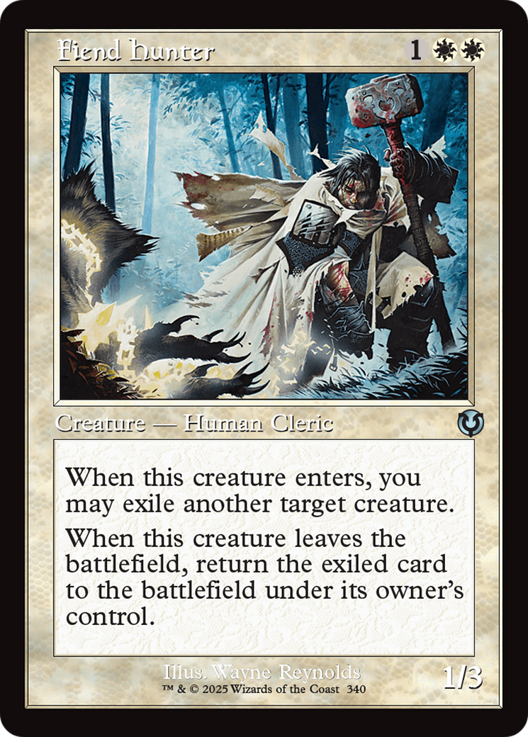 Fiend Hunter (Retro Frame) [Innistrad Remastered] | Jomio and Rueliete's Cards and Comics