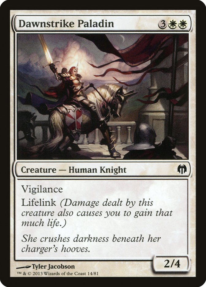 Dawnstrike Paladin [Duel Decks: Heroes vs. Monsters] | Jomio and Rueliete's Cards and Comics