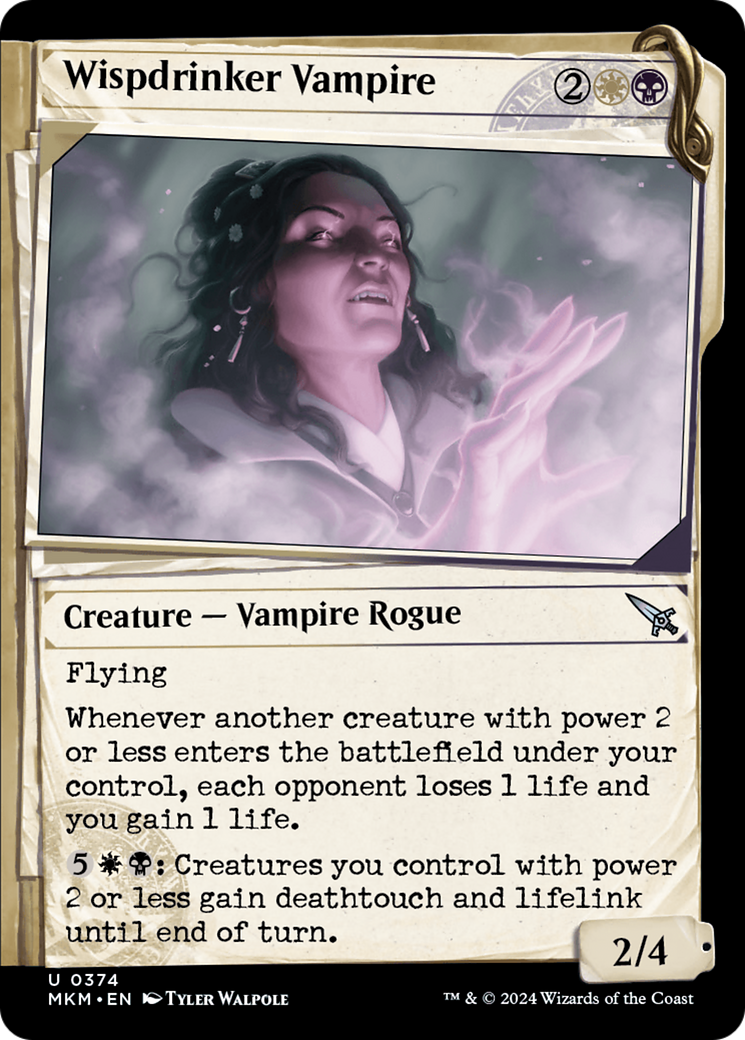 Wispdrinker Vampire (Showcase) [Murders at Karlov Manor] | Jomio and Rueliete's Cards and Comics