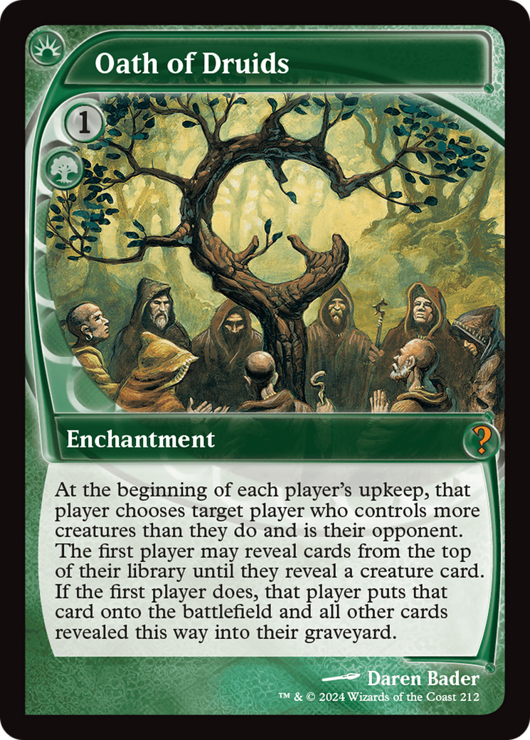 Oath of Druids (Future Sight) [Mystery Booster 2] | Jomio and Rueliete's Cards and Comics
