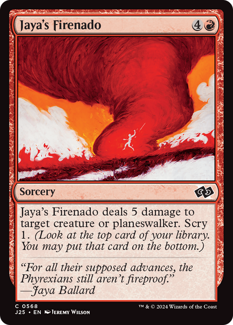 Jaya's Firenado [Foundations Jumpstart] | Jomio and Rueliete's Cards and Comics
