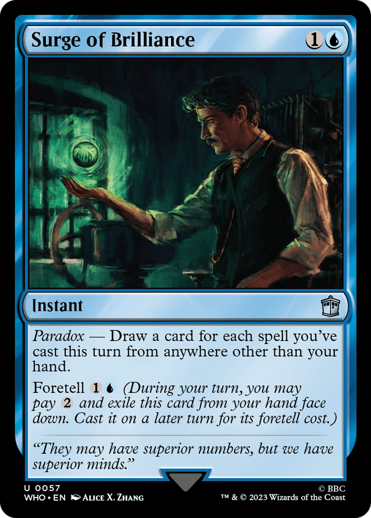 Surge of Brilliance [Doctor Who] | Jomio and Rueliete's Cards and Comics