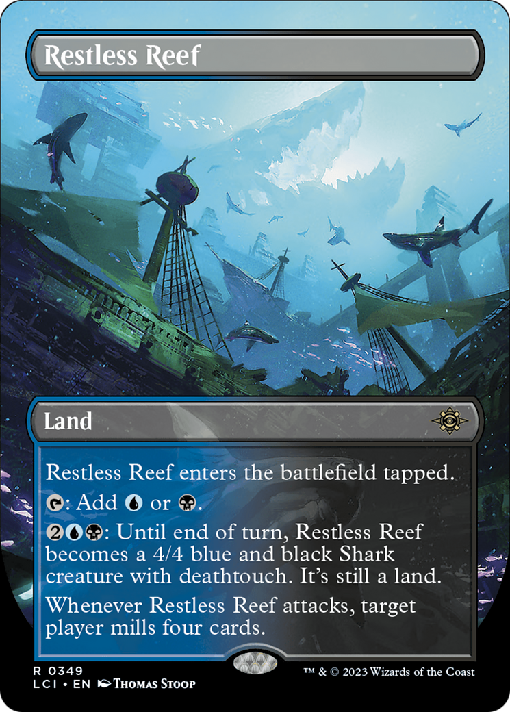 Restless Reef (Borderless) [The Lost Caverns of Ixalan] | Jomio and Rueliete's Cards and Comics
