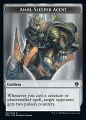 Soldier // Ajani, Sleeper Agent Emblem Double-Sided Token [Dominaria United Tokens] | Jomio and Rueliete's Cards and Comics