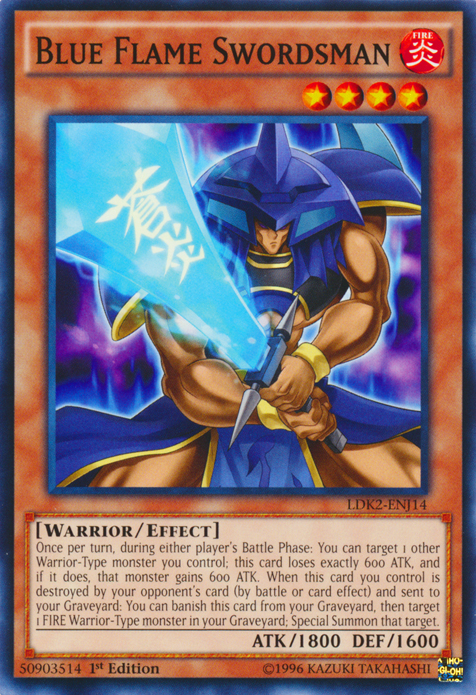 Blue Flame Swordsman [LDK2-ENJ14] Common | Jomio and Rueliete's Cards and Comics
