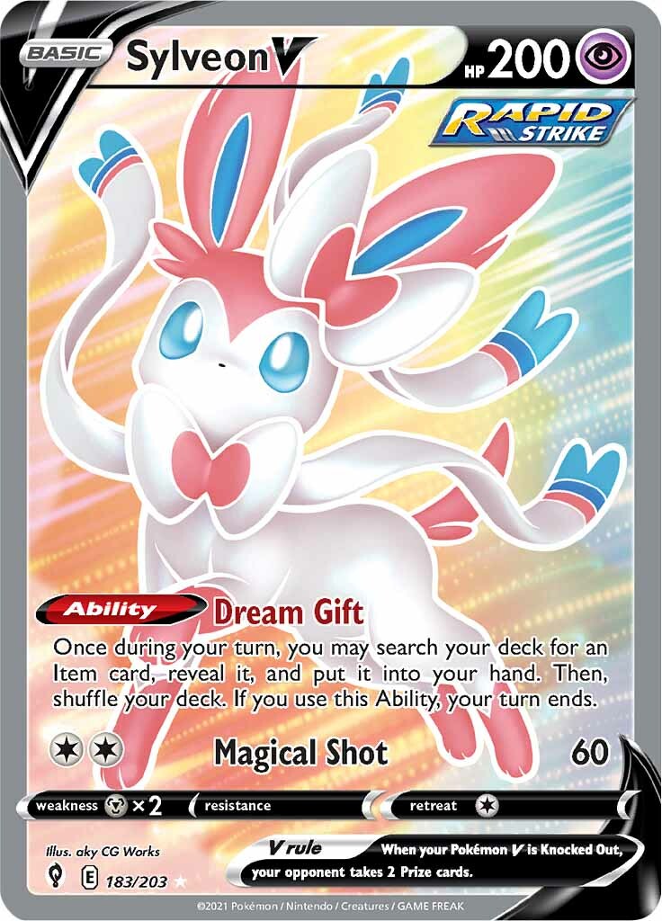 Sylveon V (183/203) [Sword & Shield: Evolving Skies] | Jomio and Rueliete's Cards and Comics