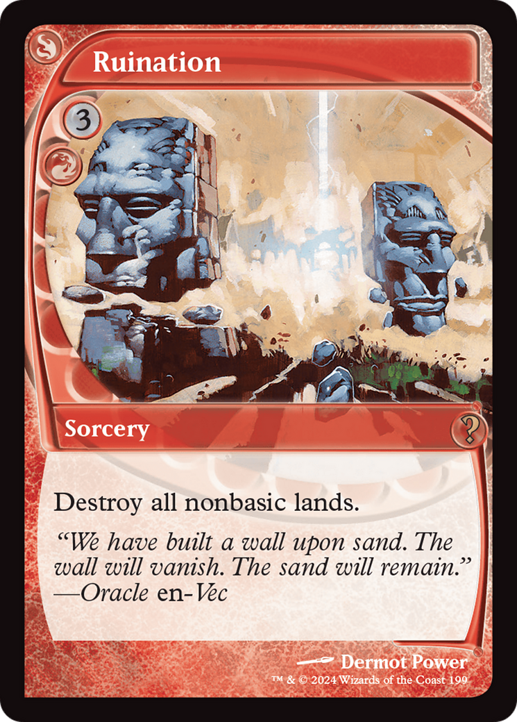 Ruination (Future Sight) [Mystery Booster 2] | Jomio and Rueliete's Cards and Comics