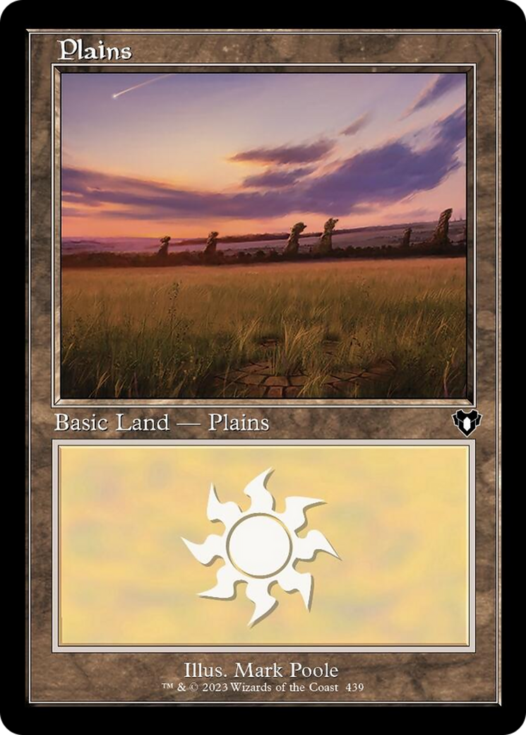 Plains (439) (Retro) [Commander Masters] | Jomio and Rueliete's Cards and Comics