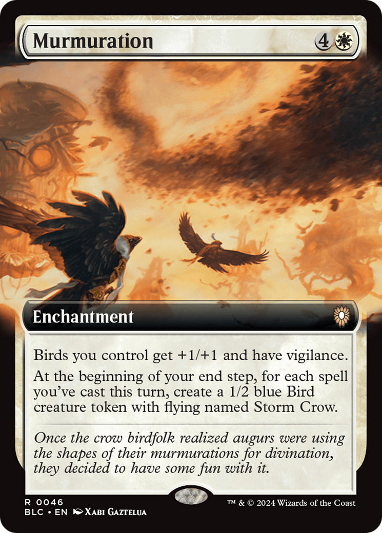 Murmuration (Extended Art) [Bloomburrow Commander] | Jomio and Rueliete's Cards and Comics