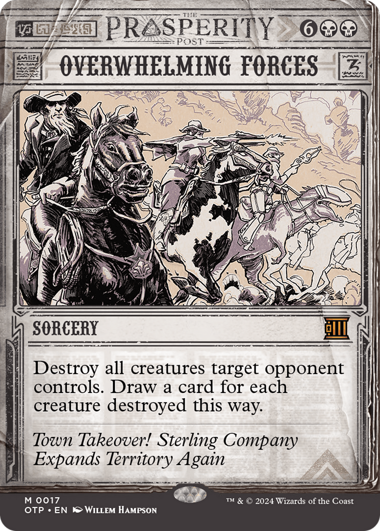 Overwhelming Forces [Outlaws of Thunder Junction: Breaking News] | Jomio and Rueliete's Cards and Comics