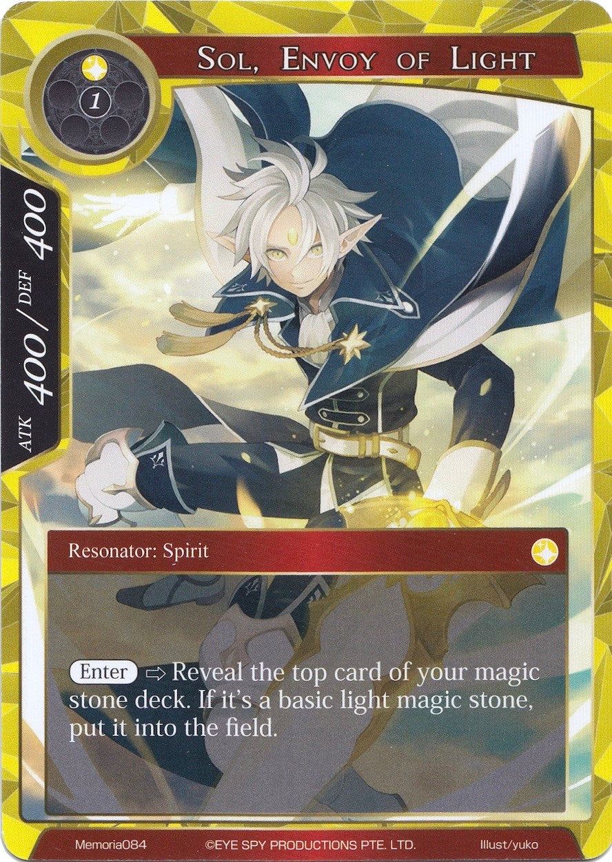 Sol, Envoy of Light (Memoria084) [Alice Origin Memoria Cards] | Jomio and Rueliete's Cards and Comics