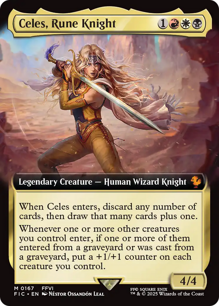 Celes, Rune Knight (Extended Art) [FINAL FANTASY Commander] | Jomio and Rueliete's Cards and Comics