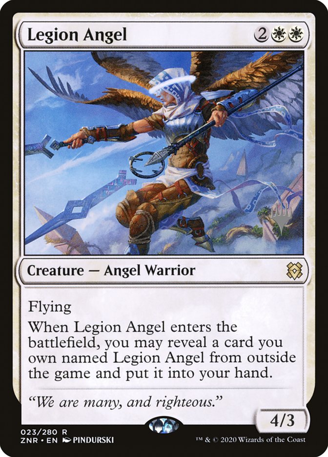 Legion Angel (Promo Pack) [Zendikar Rising Promos] | Jomio and Rueliete's Cards and Comics