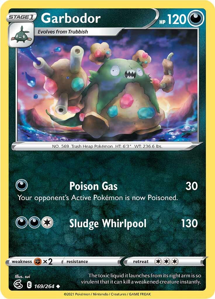 Garbodor (169/264) [Sword & Shield: Fusion Strike] | Jomio and Rueliete's Cards and Comics