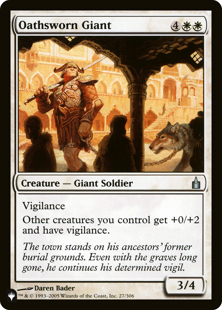 Oathsworn Giant [The List] | Jomio and Rueliete's Cards and Comics