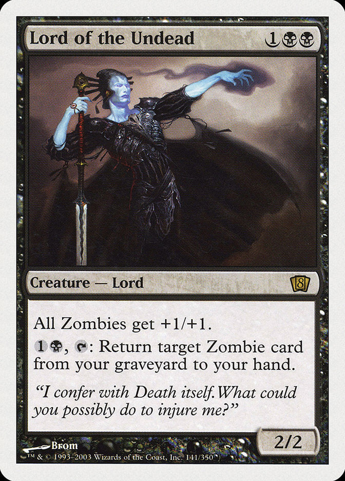 Lord of the Undead (8th Edition) [Oversize Cards] | Jomio and Rueliete's Cards and Comics