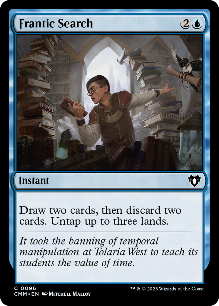 Frantic Search [Commander Masters] | Jomio and Rueliete's Cards and Comics