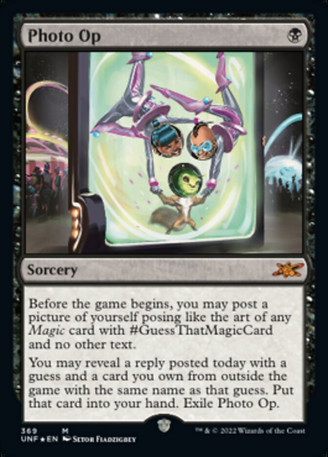 Photo Op (Galaxy Foil) [Unfinity] | Jomio and Rueliete's Cards and Comics