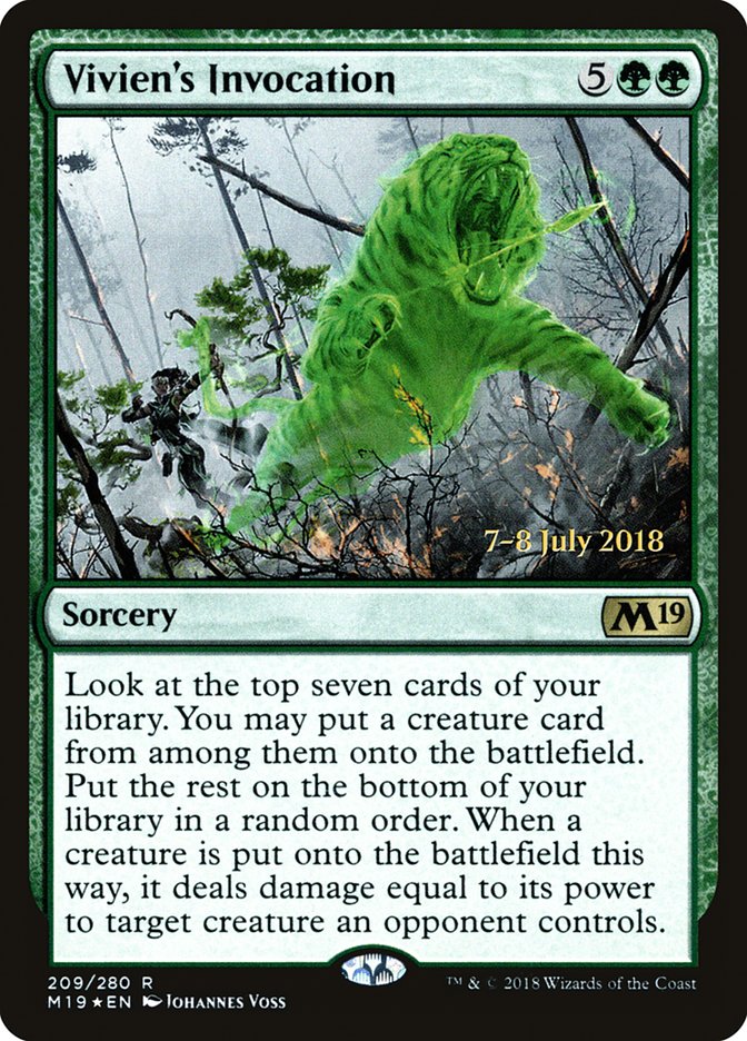 Vivien's Invocation [Core Set 2019 Prerelease Promos] | Jomio and Rueliete's Cards and Comics