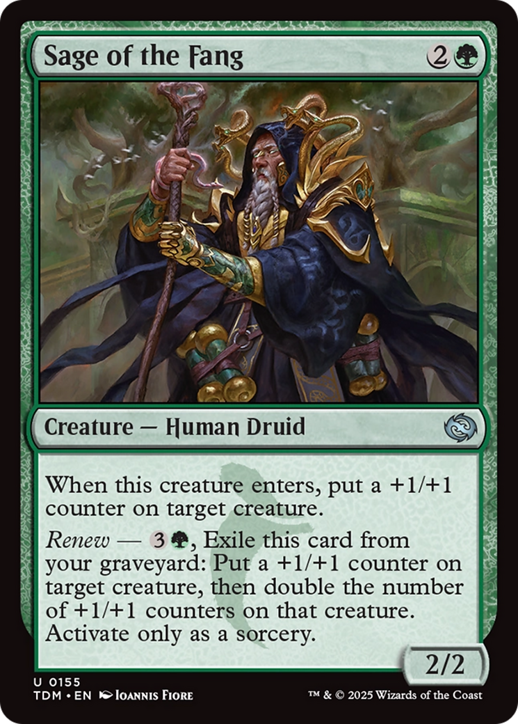 Sage of the Fang [Tarkir: Dragonstorm] | Jomio and Rueliete's Cards and Comics