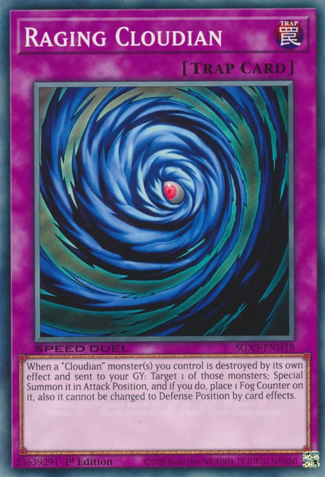 Raging Cloudian [SGX3-ENH18] Common | Jomio and Rueliete's Cards and Comics
