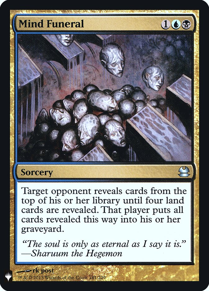 Mind Funeral [Mystery Booster] | Jomio and Rueliete's Cards and Comics