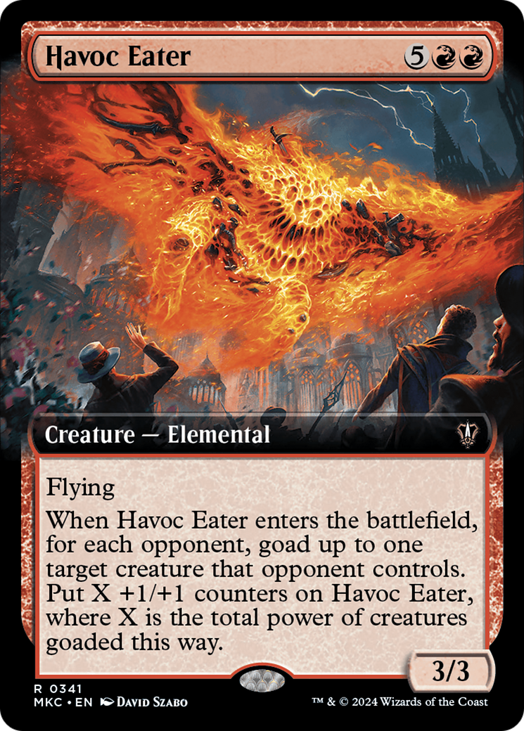 Havoc Eater (Extended Art) [Murders at Karlov Manor Commander] | Jomio and Rueliete's Cards and Comics