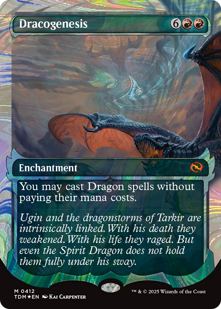 Dracogenesis (0412) (Showcase) (Halo Foil) [Tarkir: Dragonstorm] | Jomio and Rueliete's Cards and Comics
