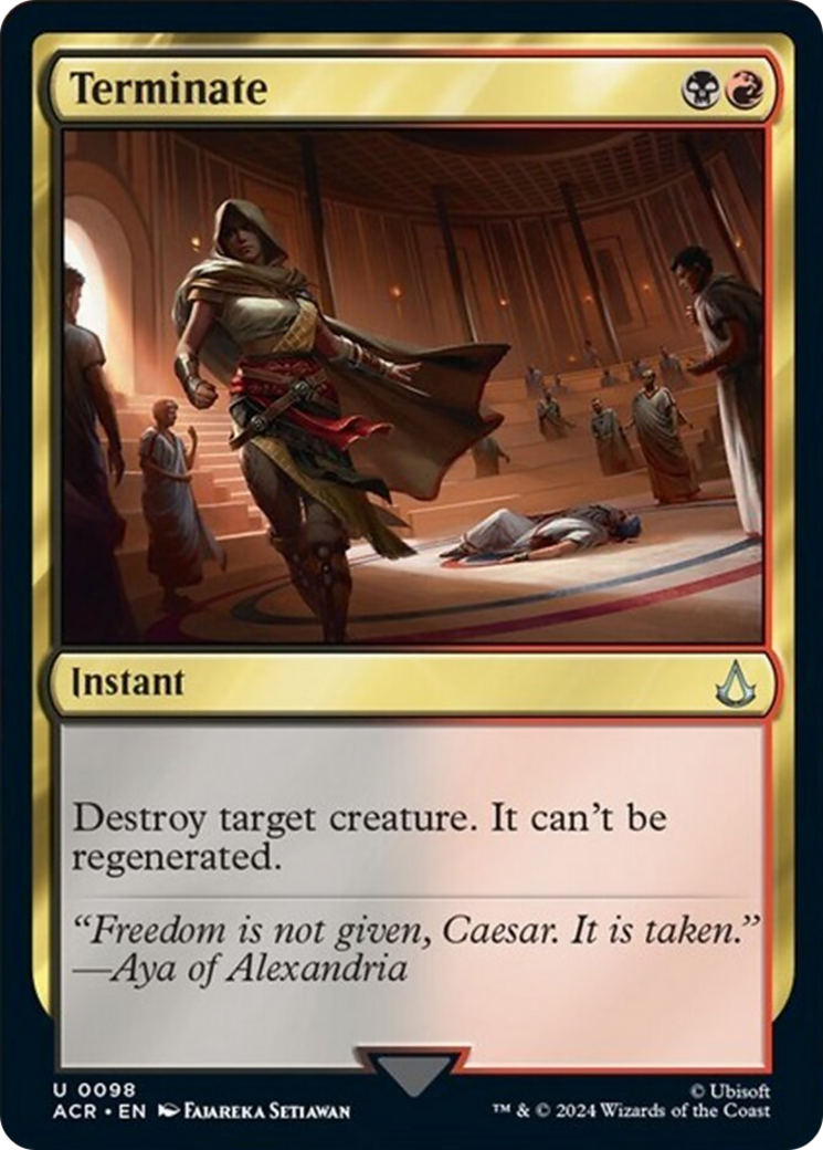 Terminate [Assassin's Creed] | Jomio and Rueliete's Cards and Comics