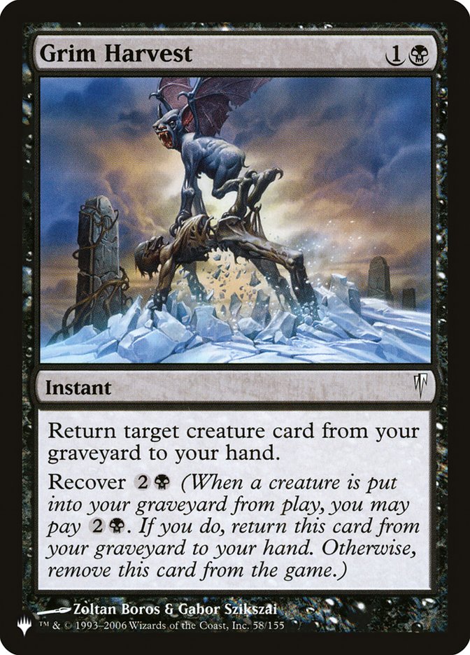 Grim Harvest [The List] | Jomio and Rueliete's Cards and Comics