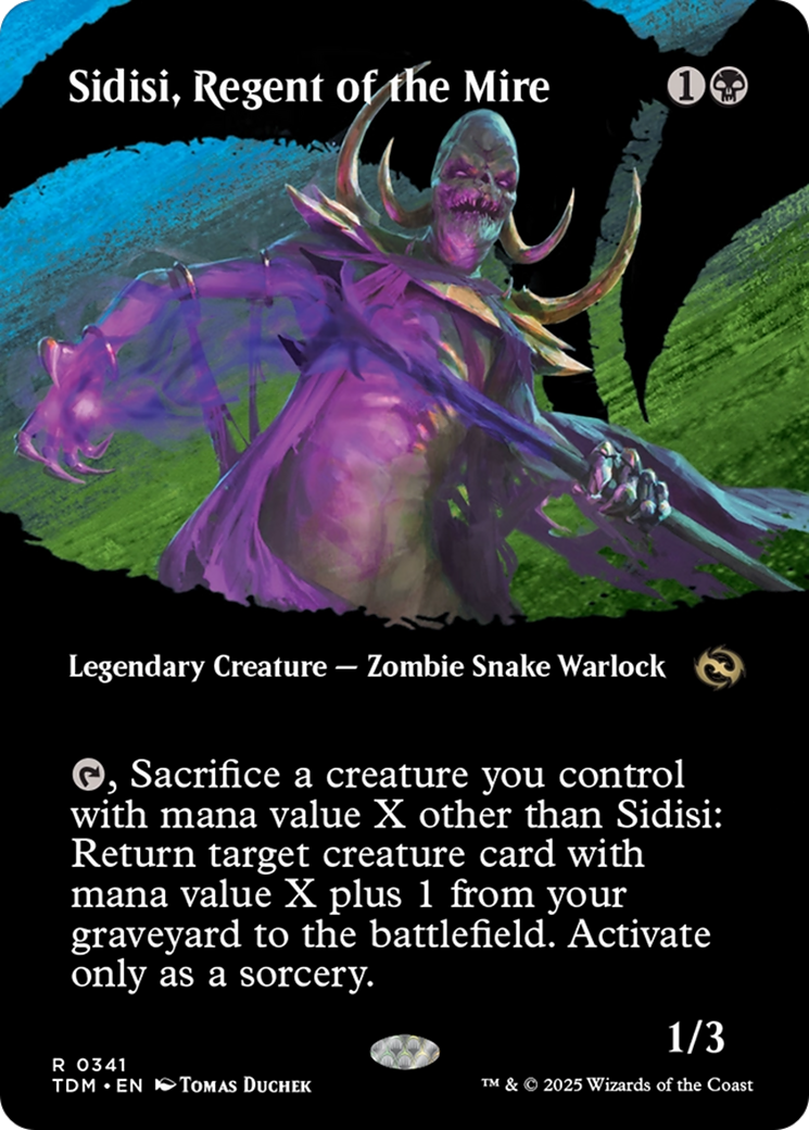 Sidisi, Regent of the Mire (Borderless) [Tarkir: Dragonstorm] | Jomio and Rueliete's Cards and Comics