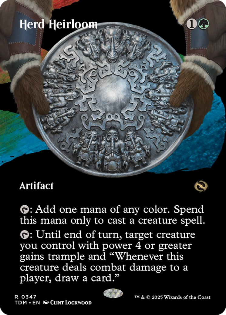 Herd Heirloom (Borderless) [Tarkir: Dragonstorm] | Jomio and Rueliete's Cards and Comics