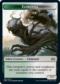 Elemental // Shapeshifter Double-Sided Token [Double Masters Tokens] | Jomio and Rueliete's Cards and Comics