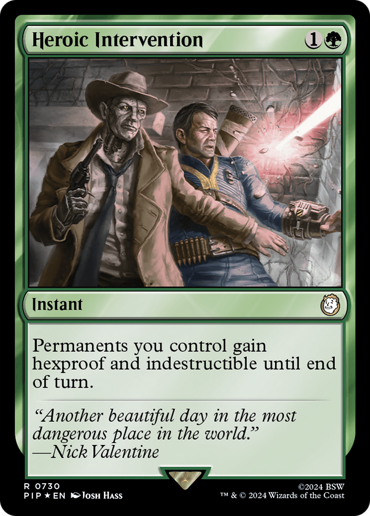 Heroic Intervention (Surge Foil) [Fallout] | Jomio and Rueliete's Cards and Comics