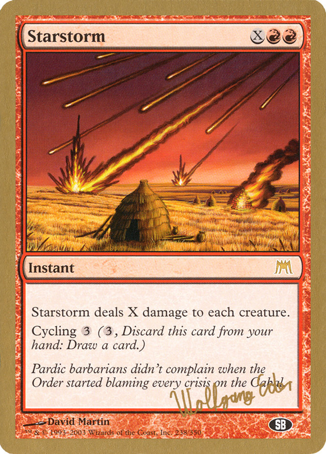 Starstorm (Wolfgang Eder) (SB) [World Championship Decks 2003] | Jomio and Rueliete's Cards and Comics