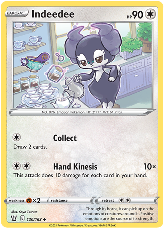 Indeedee (120/163) [Sword & Shield: Battle Styles] | Jomio and Rueliete's Cards and Comics