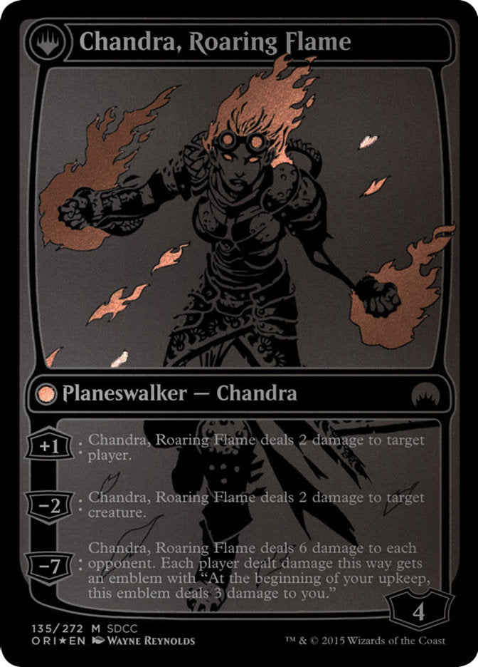 Chandra, Fire of Kaladesh // Chandra, Roaring Flame [San Diego Comic-Con 2015] | Jomio and Rueliete's Cards and Comics