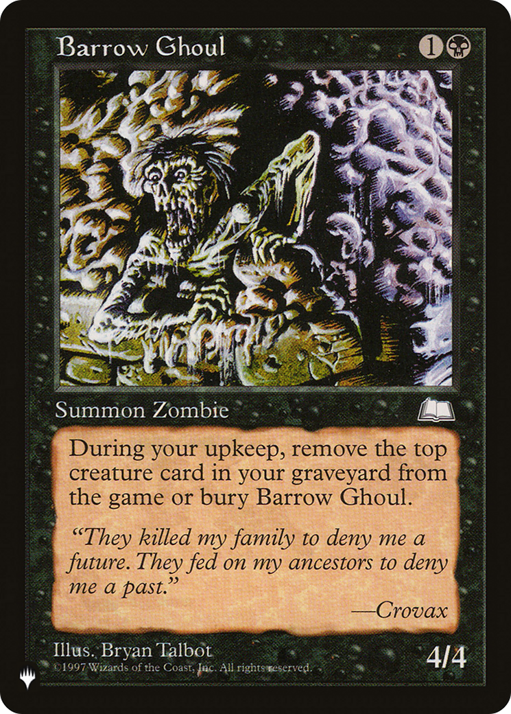 Barrow Ghoul [The List] | Jomio and Rueliete's Cards and Comics