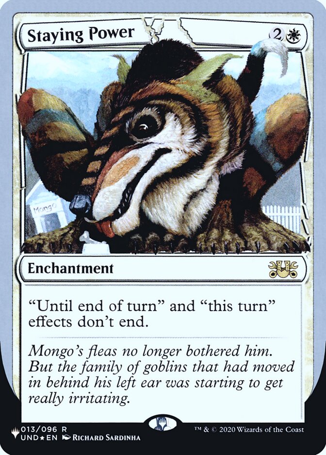Staying Power (Unfinity Foil Edition) [The List] | Jomio and Rueliete's Cards and Comics
