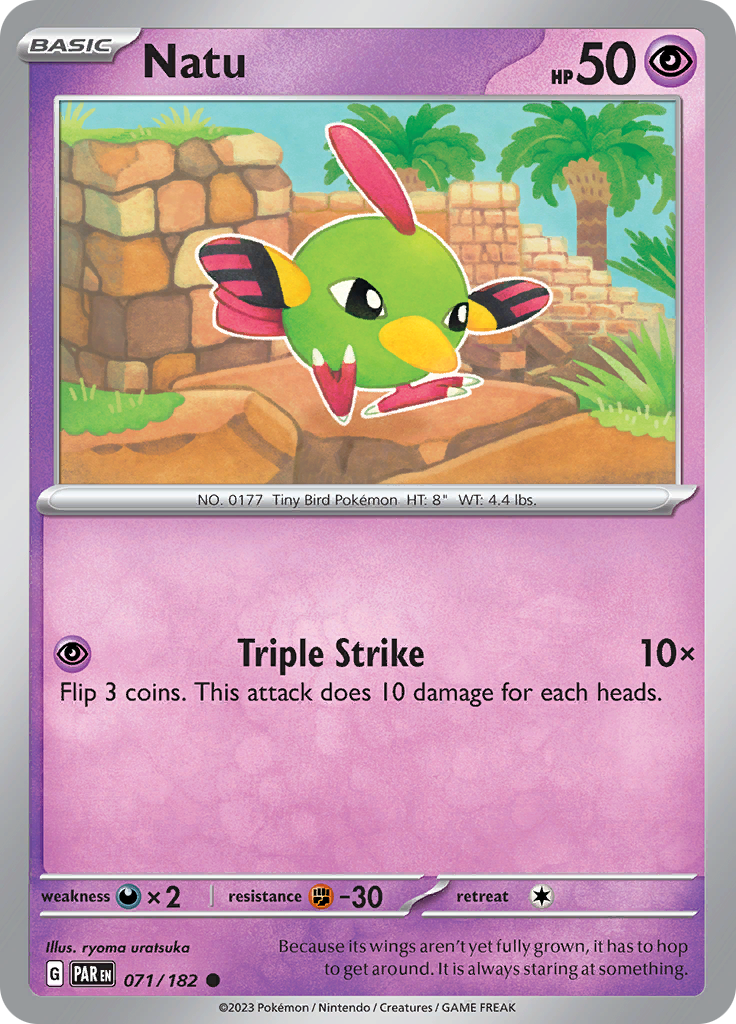 Natu (071/182) [Scarlet & Violet: Paradox Rift] | Jomio and Rueliete's Cards and Comics