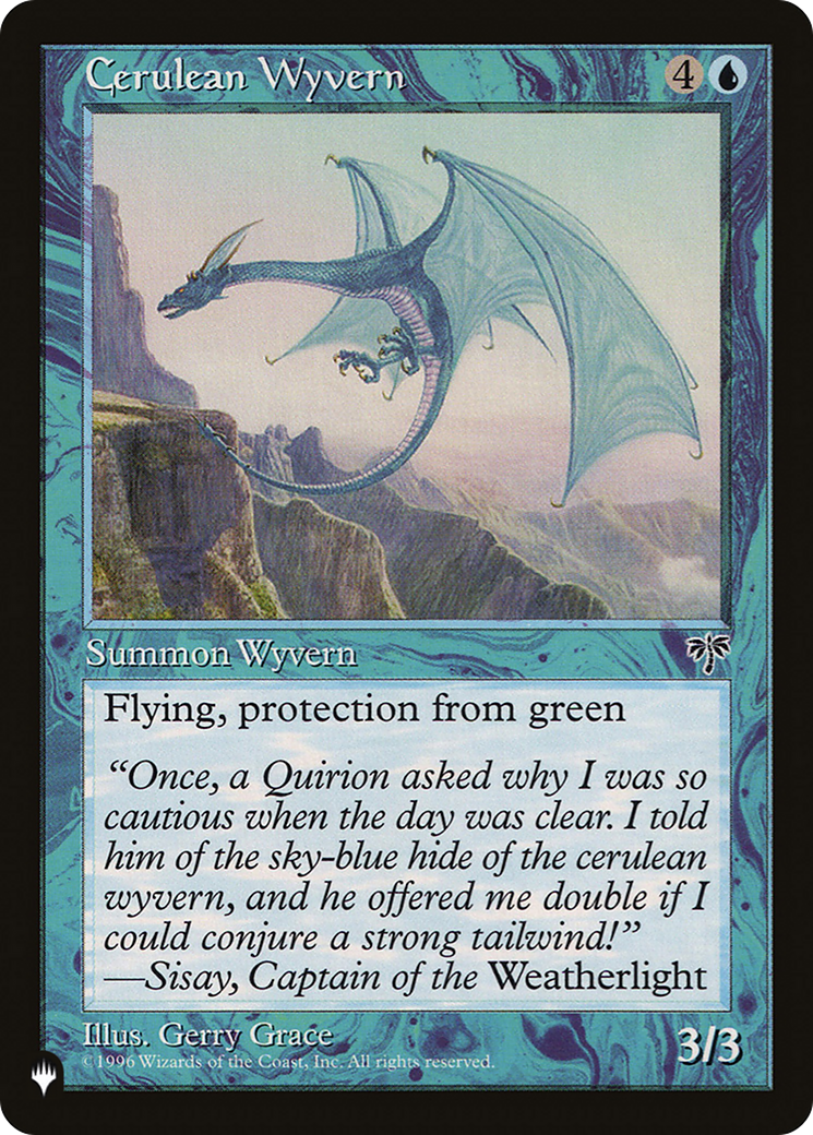 Cerulean Wyvern [The List] | Jomio and Rueliete's Cards and Comics