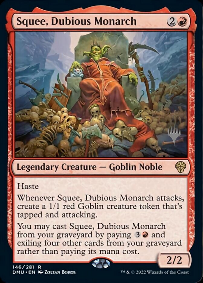 Squee, Dubious Monarch (Promo Pack) [Dominaria United Promos] | Jomio and Rueliete's Cards and Comics