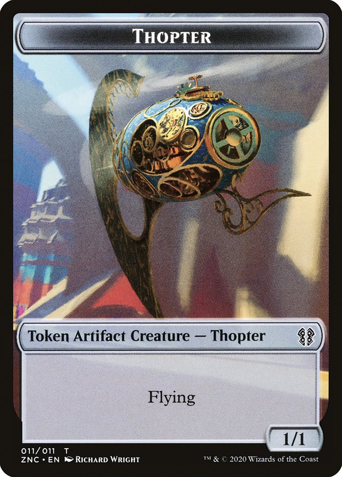 Faerie Rogue // Thopter Double-Sided Token [Zendikar Rising Commander Tokens] | Jomio and Rueliete's Cards and Comics