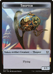 Faerie Rogue // Thopter Double-Sided Token [Zendikar Rising Commander Tokens] | Jomio and Rueliete's Cards and Comics